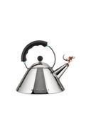 Alessi Tea Rex Fluitketel Zwart - 2 Liter
