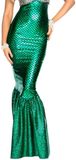 Forplay Zeemeerminrok voor dames, met hologramafwerking, Halloween maxi-rok, Groen, M-L