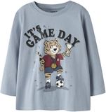 NAME IT - NMMLAUGE LS NREG TOP BOX - Jongens - Lange mouwen shirts - Maat 104 - Katoen - Ashley Blue