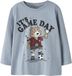 NAME IT - NMMLAUGE LS NREG TOP BOX - Jongens - Lange mouwen shirts - Maat 104 - Katoen - Ashley Blue