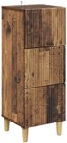 vidaXL Ladekast Oud hout 33 x 34,5 x 90 cm Bewerkt hout