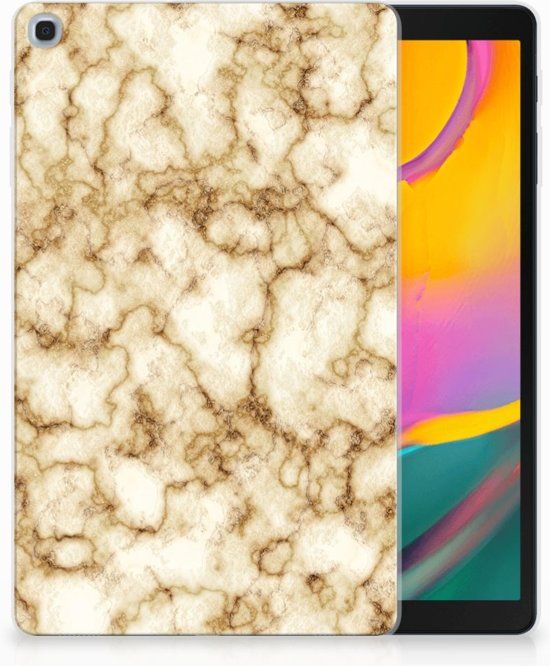 B2Ctelecom Samsung Galaxy Tab A 10.1 (2019) Uniek Tablethoesje Marmer Goud