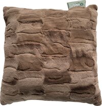 Zenwave Warmtekussen Elektrisch - Draadloos Fluweelzacht Infrarood Warmtekussen Oplaadbaar - 45x45cm - Rich Mocha Bruin