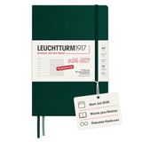 LEUCHTTURM1917 Weekagenda & notitieboek A5 18 maanden 2027, Forest Green | Hardcover, Duitstalig, zuurvrij papier, Duits traditiemerk sinds 1917