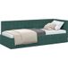 Maison Exclusive - Cadre de lit d'angle vert foncé 80 x 200 cm, velours