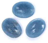 Zorgenstenen angeliet blauw gepolijst edelsteen