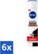 Nivea Black & White Max Protection Déodorant Spray - 150 ml - 6 Pack