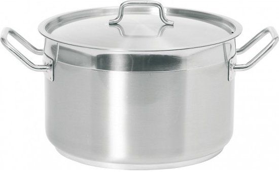 Hendi Kookpan middel met deksel 4 liter