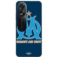 Maniacase Hoesje Oppo A38 logo om olympique de marseille blauwe achtergrond