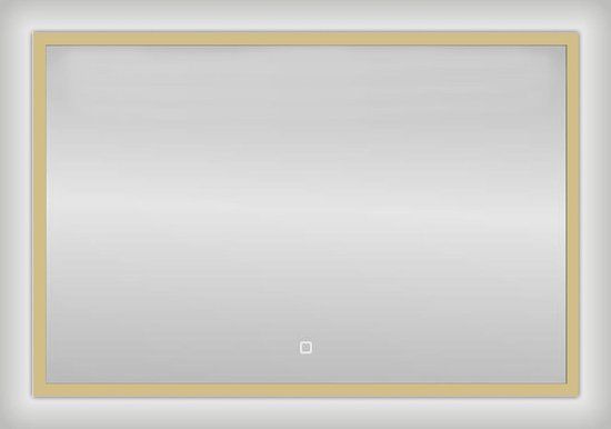 Best Design Nancy Isola LED Badkamerspiegel - 80x60cm - Mat Goud