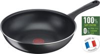 Tefal Day by Day Wokpan - Ø28cm - Niet geschikt voor Inductie - Anti-aanbaklaag - Aluminium - Zwart