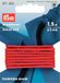 Prym 971303 anorakoord 3 mm rood, 100% PAN, Ø