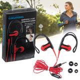 Grundig Oortelefoon sports & mic PL black/red extra earbuds cb
