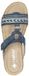 Rieker Dames Blauwe Slippers Maat 36