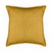 Atmosphera Bank/sierkussens huiskamer Sophia - 45 x 45 cm - okergeel - polyester - met rits