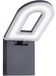 Searchlight Manhattan - buiten wandverlichting - 10 x 25 cm - 10W LED incl. - IP44 - donkergrijs
