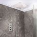 Hudson Reed Moderne Doucheset met Thermostatische 2-Weg Inbouw Douchekraan met Plafond Regendouche en Handdouche met Glijstang - Chroom