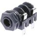 Neutrik NMJ4HF-S Jackplug 6,35 mm Bus, montage horizontal Nombre de pôles : 2 Mono Noir 1 pièce