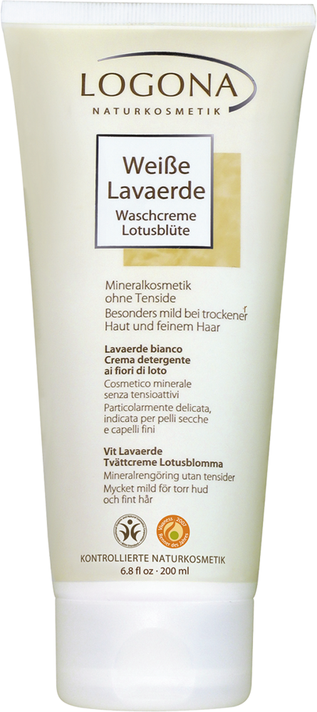Logona White Kaolin Lotus Flower Wash Cream 200ml
