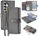 Dux Ducis Lawa Hoesje Geschikt voor Samsung Galaxy S26 - Magnetische 2-in-1 Wallet Book Case - Compatibel met MagSafe / Qi2 - Grijs