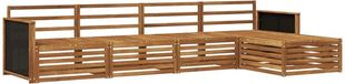 vidaXL - Canapé d'angle - Naturel - Bois d'acacia massif