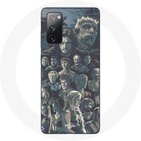 Maniacase Hoesje voor Samsung Galaxy S20 FE Game of Thrones Seizoen 8 De IJzeren Troon Poster Personages Grijze Achtergrond