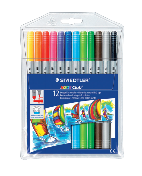 Staedtler 320 NWP12 - Verf-stiften - 12 stuks - Grijs