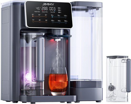 Jimmy R9 waterfilter Waterfilter voor op het aanrechtblad 5 l Zwart, Transparant