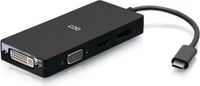 CablesToGo C2G USB-C multipoortadapter, 4-in-1 videoadapter met HDMI, DisplayPort, DVI en VGA - 4K 60Hz