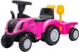 Bandits & Angels Loopauto New Holland Tractor met Aanhanger Roze vanaf 1 jaar