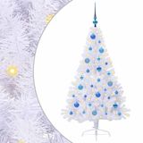 VidaXL Sapin de Noël artificiel avec 150 LED Blanc 150 cm PVC et Acier