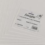Canson Bloc de dessin Imagine, 500 x 650 mm, 200 g/m², blanc