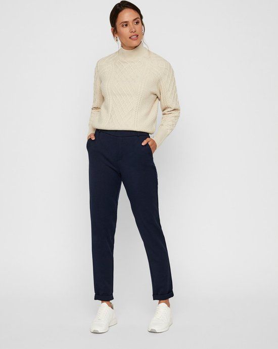 Vero Moda Maya Broek Dames - Nachtblauw - Maat S x 34
