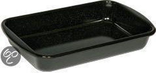 Riess Braadslede Zwart 42x33x7 cm - Emaille - Vierkant
