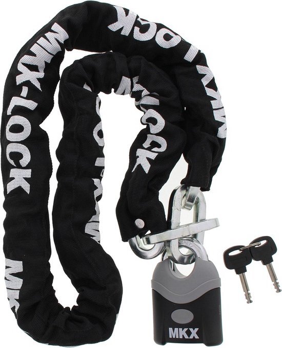 MKX-Lock Kettingslot ART4 150 cm motorslot scooterslot goed gekeurd voor verzekering