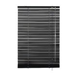 GARDINIA aluminium jaloezieën, privacybescherming, zonwering, bescherming tegen verblinding, wand- en plafondmontage, aluminium jaloezieën, zwart, 60 x 175 cm