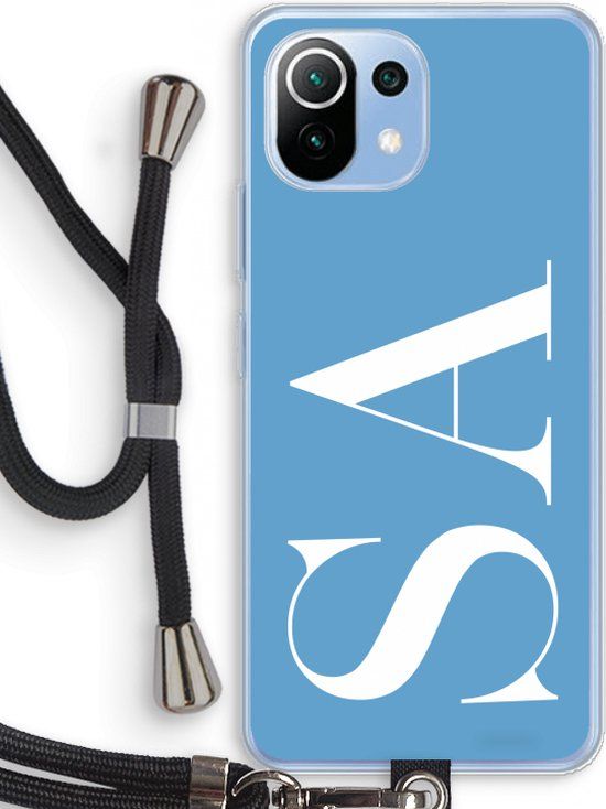 Case Company Xiaomi Mi 11 Lite Hoesje met Koord - Monogram N°2 - TPU Back Cover