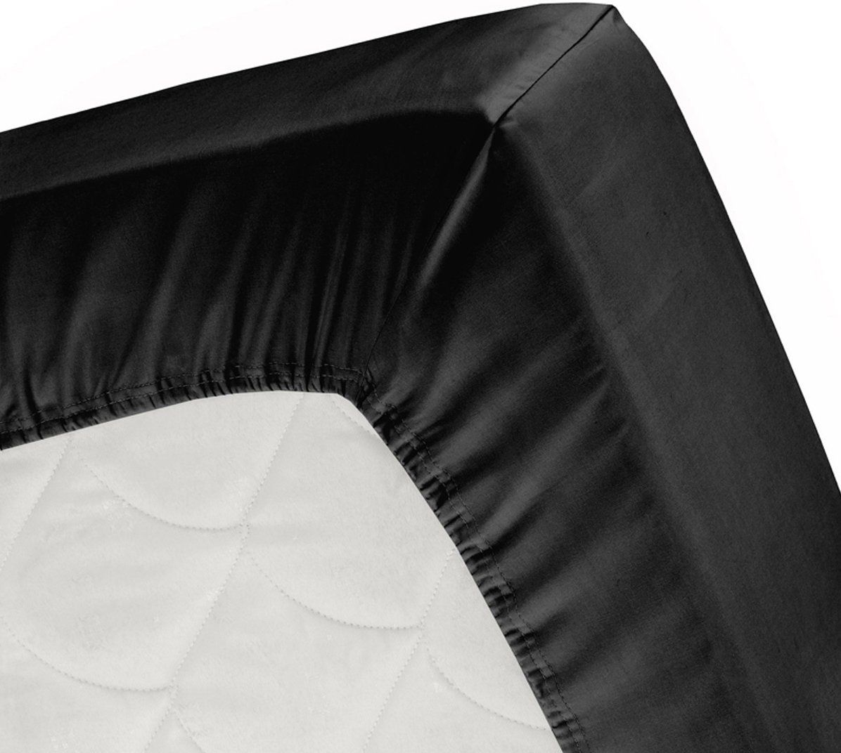 Cinderella Hoeslaken Jersey Topmatras - 160x210 cm - Zwart