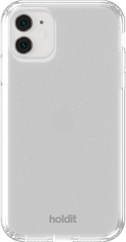 Holdit Glitter Case geschikt voor Apple iPhone 11 / Xr - Wit