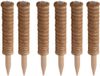 Pro Garden Kokos plantenstok - 6 stuks - Eucalyptushout - 30 cm