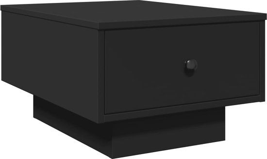 vidaXL Salontafel 60x45x31 cm bewerkt hout zwart