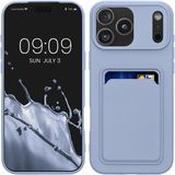 kwmobile telefoonhoesje geschikt voor iPhone 17 Pro Max - Hoesje met pasjeshouder - TPU case in lavendel