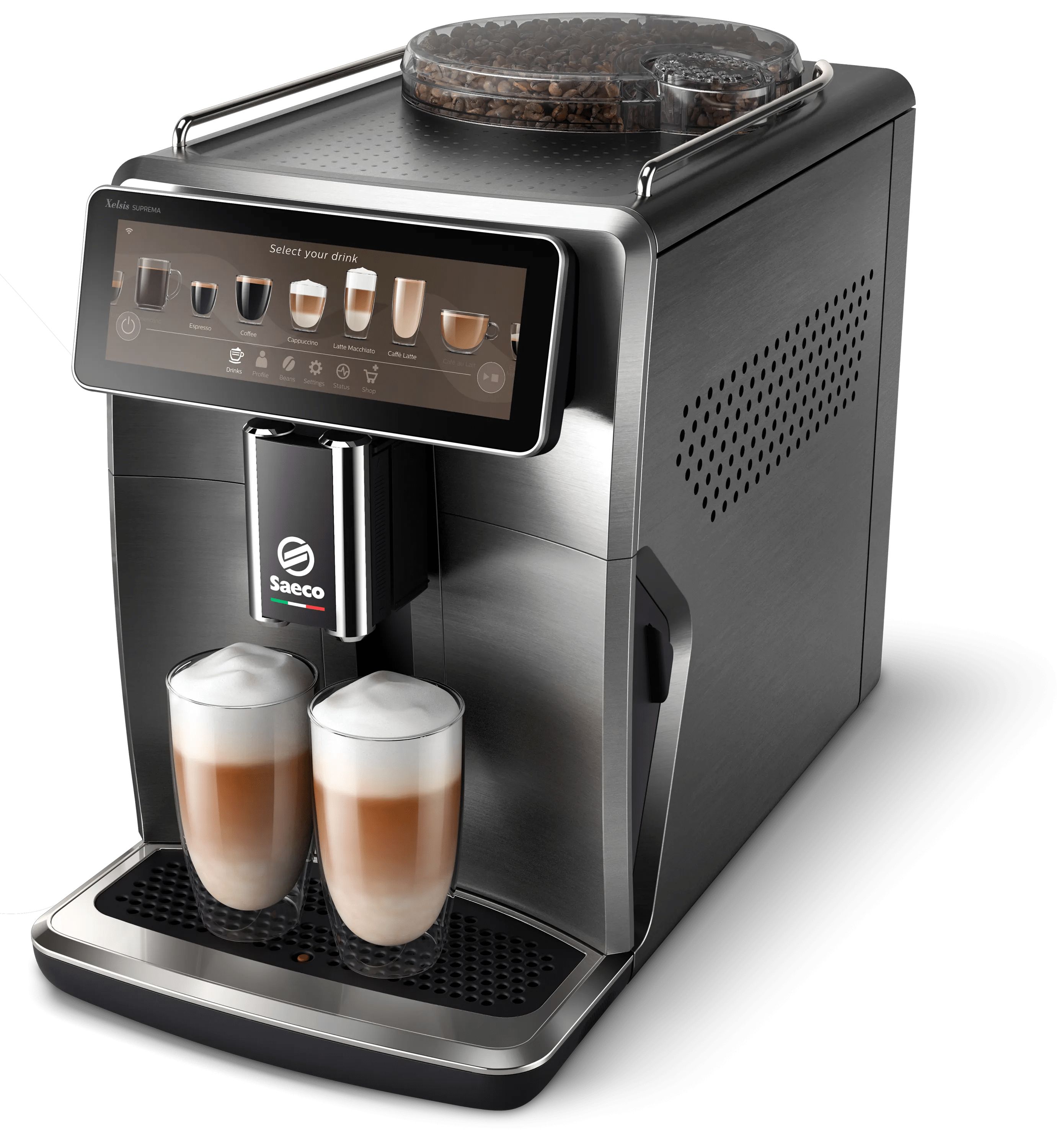 Saeco Xelsis Suprema SM8889/00 - Volautomatische Espressomachine - Titanium