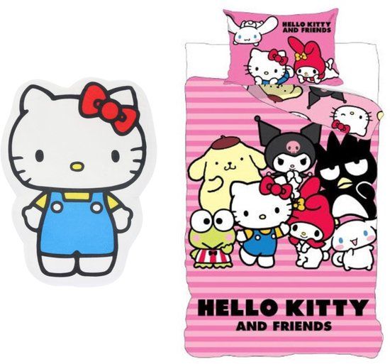 4KidsOnly Hello Kitty dekbedovertrek Katoen Eenpersoons 140x200 cm