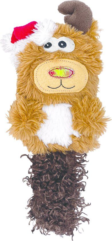 Kong Holiday Kickeroo Character Kat Knuffel Meerkleurig