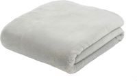 Merkloos Gözze Plaid 100% Polyester Zilver 180 x 220 cm