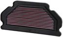 K&N KA-6003 vervangingsfilter compatibel met Kawasaki ZX6R/ZX6Rr Ninja 2003-2004