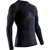 X-Bionic Invent 4.0 Thermoshirt Lange Mouwen Heren Zwart/Antraciet - Maat M