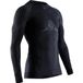 X-Bionic Invent 4.0 Thermoshirt Lange Mouwen Heren Zwart/Antraciet - Maat M