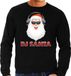 Bellatio Decorations Shoppartners Bv Foute Kersttrui - sweater - DJ santa met koptelefoon - Zwart - Heren - Maat S